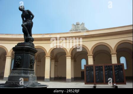 Mercato del pesce, Trapani, Sicilia, Italia, Piazza del mercato de pesce Foto Stock