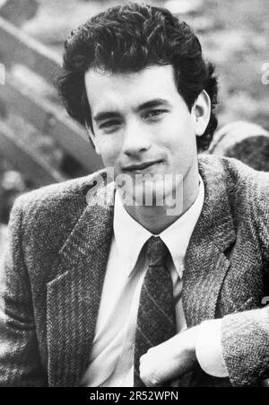 Tom Hanks, testa e spalle Ritratto pubblicitario per il film, 'Splash', Buena Vista distribuzione, 1984 Foto Stock