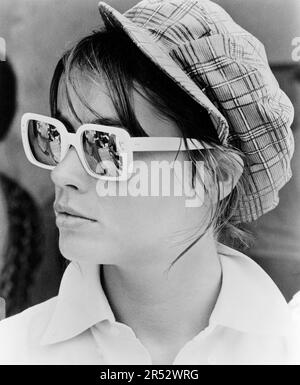 Francois Hardy, on-set of the Film, 'Grand Prix', MGM, 1966 Foto Stock