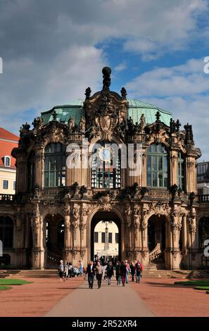 Il palazzo Zwinger, Dresda, Sassonia, Germania Foto Stock