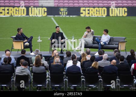 Barcellona, Spagna. 31st maggio, 2023. BARCELLONA, SPAGNA - MAGGIO 31: .Sergio Busquets durante il suo congedo al campo Spotify Nou il 31 Maggio 2023 a Barcellona, Spagna (Credit Image: © Gerard Franco/DAX via ZUMA Press Wire) SOLO PER USO EDITORIALE! Non per USO commerciale! Foto Stock