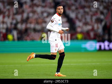 Youssef en-Nesyri di Siviglia durante la finale della UEFA Europa League alla Puskas Arena, Budapest. Data immagine: Mercoledì 31 maggio 2023. Foto Stock