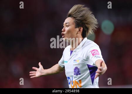 Saitama Stadium 2002, Saitama, Giappone. 31st maggio, 2023. Tsukasa Morishima (Sanrecce), 31 MAGGIO 2023 - Calcio/Calcio : 2023 J1 incontro di Lega tra Urawa Reds - Sanrecce Hiroshima al Saitama Stadium 2002, Saitama, Giappone. Credit: YUTAKA/AFLO SPORT/Alamy Live News Foto Stock