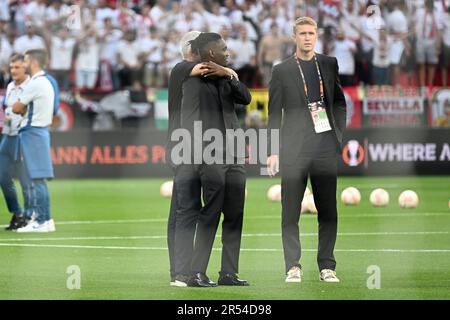 Budapest, Ungheria. 31 maggio 2023, durante la finale della UEFAEuropa League 5-2 (d.c.r.) Roma alla Puskas Arena il 31 maggio 2023 a Budapest, Ungheria. (Foto di Maurizio Borsari/AFLO) Foto Stock