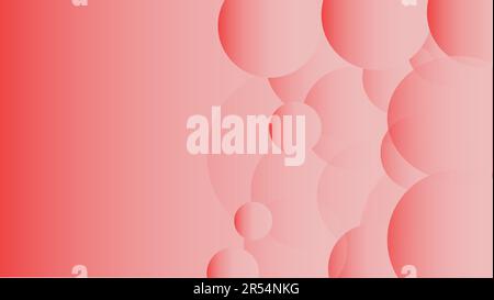 Texture di rosa trasparente astratto volumetrico unico trasparente rotondo e ovale diverse forme di luce belle e ariose bolle luminose, gocce su un Illustrazione Vettoriale