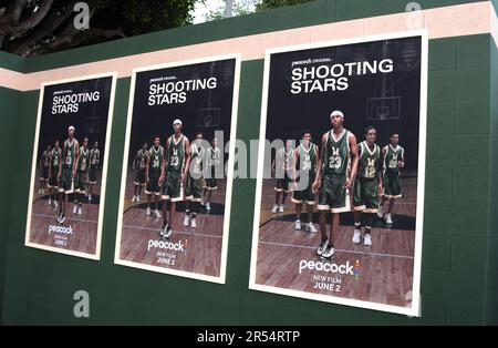 Los Angeles, California, USA 31st maggio 2023 Los Angeles Premiere of Universal Pictures' 'Shooting Stars' al Regency Village Theatre il 31 maggio 2023 a Los Angeles, California, USA. Foto di Barry King/Alamy Live News Foto Stock