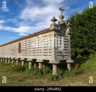 Horreo de Carnota, Galizia Foto Stock