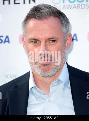 25 maggio 2023 - Londra, Inghilterra, Regno Unito - Jamie Carragher partecipa al Women's Football Awards 2023, The Nobu Hotel London Portman Square Foto Stock