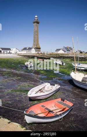 Penmarc'h (Bretagna, Francia nord-occidentale): Il faro di Eckmuhl Foto Stock