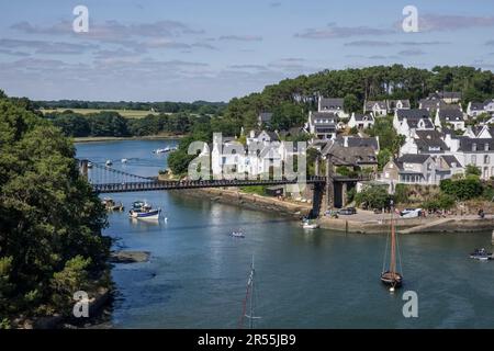 Le Bono (Bretagna, Francia nord-occidentale): Il porto Foto Stock