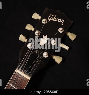 Testa della chitarra elettrica vintage Gibson Foto Stock