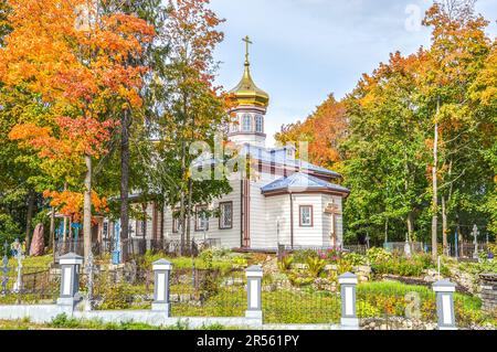 St Catherine la Chiesa del Grande Martire, Petrozavodsk, Carelia, Russia Foto Stock