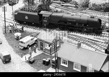 Un modello di 'la duchessa di Rutland' una locomotiva di classe di incoronazione. Foto Stock