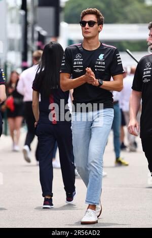 Barcellona, Spagna. 01st giugno, 2023. George Russell (GBR) Mercedes AMG F1. 01.06.2023. Campionato del mondo di Formula 1, Rd 8, Gran Premio di Spagna, Barcellona, Spagna, Giorno di preparazione. Il credito fotografico dovrebbe essere: XPB/immagini dell'Associazione Stampa. Credit: XPB Images Ltd/Alamy Live News Foto Stock