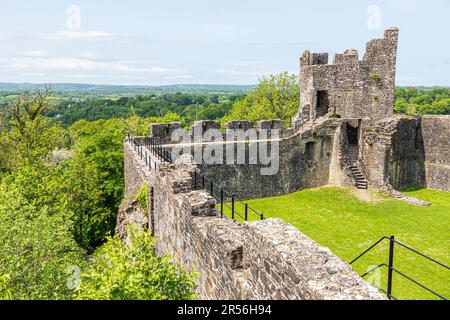 Castello di Dinefwr (Castello di Dynevor), Llandeilo, Carmarthenshire, Galles sudoccidentale Regno Unito Foto Stock