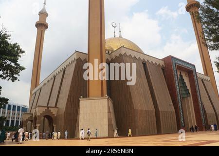 La Moschea Nazionale di Abuja, Nigeria. Foto Stock