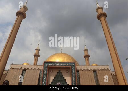 La Moschea Nazionale di Abuja, Nigeria. Foto Stock