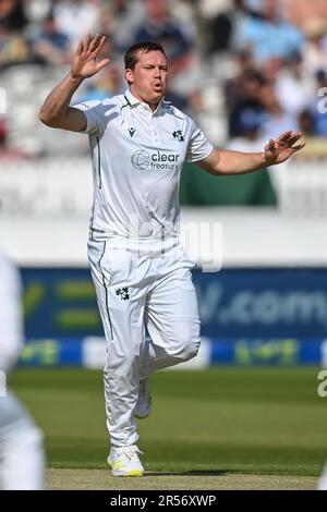 Graham Hume d'Irlanda in azione durante il LV= Insurance Day One Test Match Inghilterra vs Irlanda a Lords, Londra, Regno Unito, 1st giugno 2023 (Photo by Craig Thomas/News Images) a Londra, Regno Unito il 6/1/2023. (Foto di Craig Thomas/News Images/Sipa USA) Foto Stock