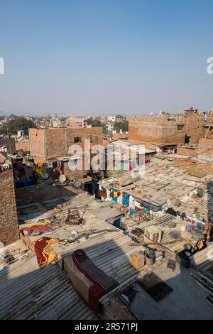 Gente di Nuova Delhi. Baljeer Nagar Foto Stock