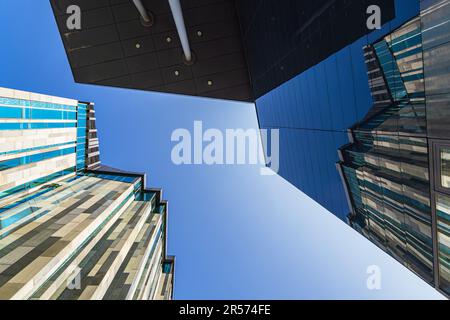 Torre Panorama e Università nella città di Lipsia, Germania. Foto Stock