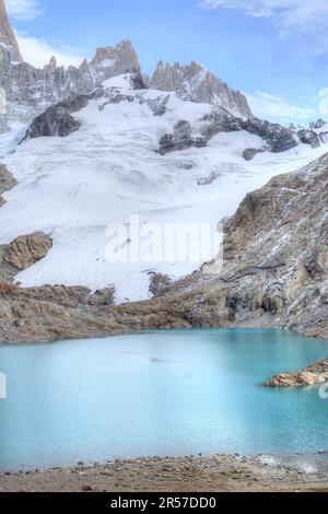 Mirador del Glaciar Piedras blancas a El Chalten, Argentina Foto Stock