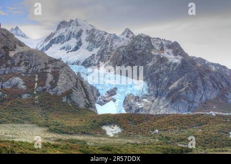 Mirador del Glaciar Piedras blancas a El Chalten, Argentina Foto Stock