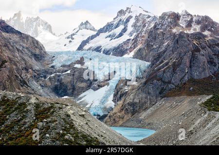 Mirador del Glaciar Piedras blancas a El Chalten, Argentina Foto Stock