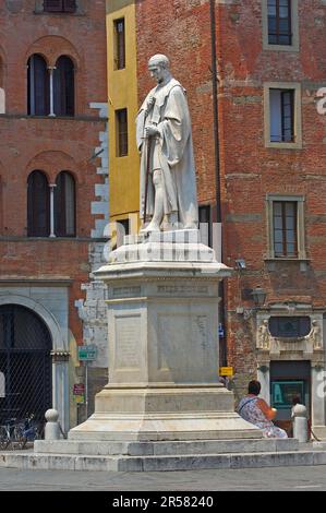 Monumento a Francesco Burlamacchi, Piazza San Michele, Lucca, Toscana, Italia Foto Stock