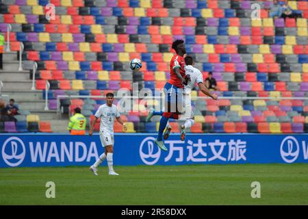 Jogo entre GAMBIA X URUGUAY no Estadio Estadio unico Madre de Ciudades FIFA sub20 World Cup Argentina 2023 é realizada em diferentes sedes da Argentina (Santiago del estero, la Plata, San Juan e Mendoza) Foto Stock