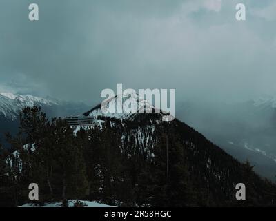 Sulphur Mountain Cosmic Ray Station National Historic Site, Banff, Alberta, Canada Foto Stock