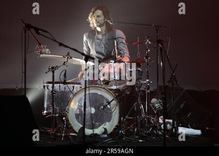 Gotye ha suonato dal vivo in concerto presso la City Recital Hall nell'ambito dell'annuale Sydney Festival di Sydney, Australia, il 27.01.2011 Foto Stock