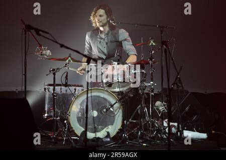 Gotye ha suonato dal vivo in concerto presso la City Recital Hall nell'ambito dell'annuale Sydney Festival di Sydney, Australia, il 27.01.2011 Foto Stock