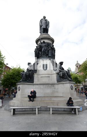 O'Connell Monument a Dublino, Irlanda. Foto Stock