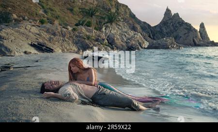 La Sirenetta Jonah Hauer-King & Halle Bailey Foto Stock