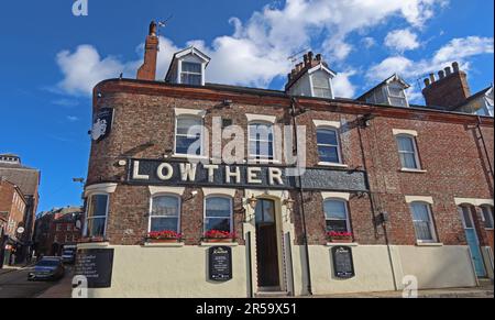 Lowthers Riverside pub, River Ouse, centro di York, 8 Cumberland Street, York, INGHILTERRA, REGNO UNITO, YO1 9SW Foto Stock