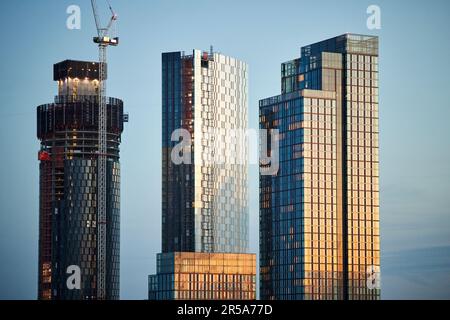 Deansgate Square, grattacielo Renaker sul margine meridionale del centro di Manchester Foto Stock