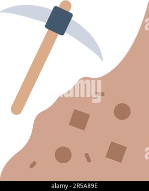 Immagine vettoriale icona di data mining. Illustrazione Vettoriale