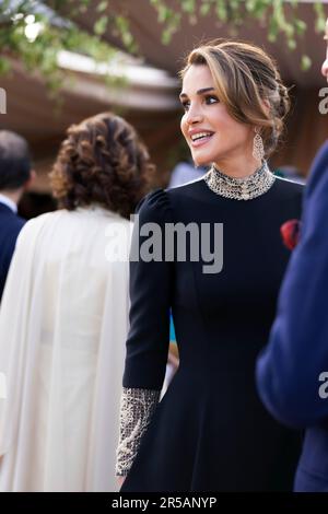 Amman, Jordanien. 01st giugno, 2023. Regina Rania di Giordania ad Amman, il 01 giugno 2023, credito: Royal Hashemite Court/Albert Nieboer/Olanda OUT/Point De Vue OUT/dpa/Alamy Live News Foto Stock