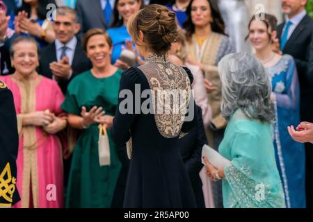 Amman, Jordanien. 01st giugno, 2023. Regina Rania di Giordania ad Amman, il 01 giugno 2023, credito: Royal Hashemite Court/Albert Nieboer/Olanda OUT/Point De Vue OUT/dpa/Alamy Live News Foto Stock