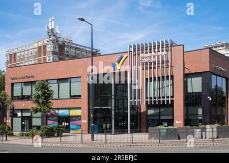 Wigan e Leigh College Building a Wigan, Greater Manchester, Inghilterra, Regno Unito Foto Stock