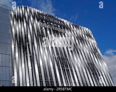 Regno Unito, West Yorkshire, Leeds, Victoria Multi-story Car Park Foto Stock