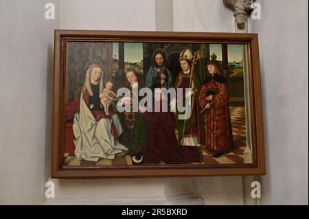 Vienna, Austria. Maria sulla riva. Foto votiva di Hornberger dal 1462 nella cappella di Clemens Foto votiva di Hornberger dal 1462 nella scimmia di Clemens Foto Stock