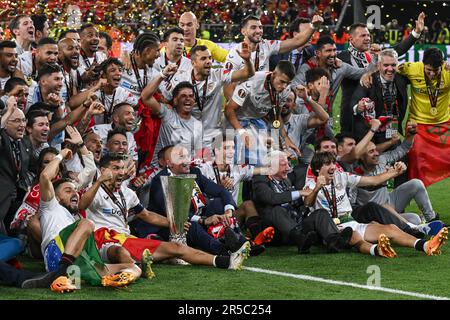 Budapest, Ungheria. 31st maggio, 2023. Puskas Arena, 30.05.23 nel corso della finale della UEFA Europa League 2023 tra Siviglia e Roma alla Puskas Arena di Budapest, Ungheria Soccer (Cristiano Mazzi/SPP) Credit: SPP Sport Press Photo. /Alamy Live News Foto Stock