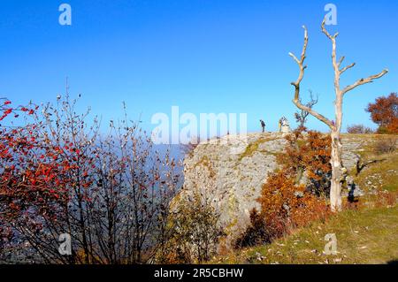 Paesaggio : Alb Svevo, Vista da Breitenstein Foto Stock