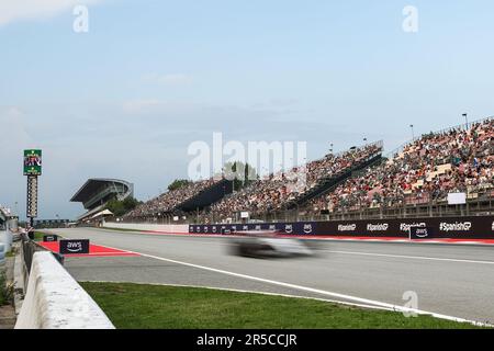 Montmelo, Spagna. 02nd giugno, 2023. Circuito in prova davanti al Gran Premio di Spagna F1 sul circuito di Barcellona-Catalunya il 02 giugno 2023 a Barcellona, Spagna. Credit: DAX Images/Alamy Live News Foto Stock