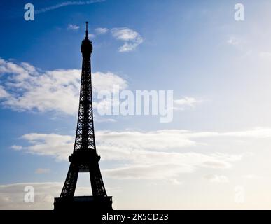 Il posto migliore a Parigi per avere una splendida vista sulla Torre Eiffel Trocadero Terrazza Foto Stock