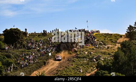 Sardegna, Italia. 02nd giugno, 2023. Kitzbuhel, Toyota Gazoo Racing WRT, Toyota Gr Yaris Rally1 Hybrid, FIA World Rally Championship WRC, 02 giugno 2023 a Olbia, Sardegna, Italia Credit: Independent Photo Agency/Alamy Live News Foto Stock