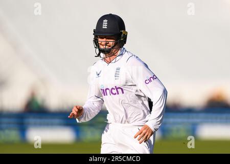 Ollie Papa d'Inghilterra in azione durante il LV= Insurance Test Match Day 2 Inghilterra vs Irlanda a Lords, Londra, Regno Unito, 2nd giugno 2023 (Photo by Craig Thomas/News Images). in , il 6/2/2023. (Foto di Craig Thomas/News Images/Sipa USA) Foto Stock