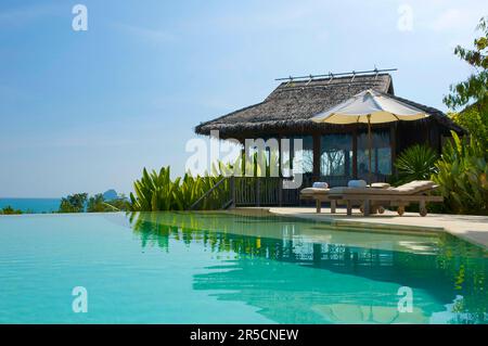 Hotel di lusso Evason Six Senes Hideaway sull'isola di Yao noi vicino all'isola di Phuket, Resort, Thailandia Foto Stock