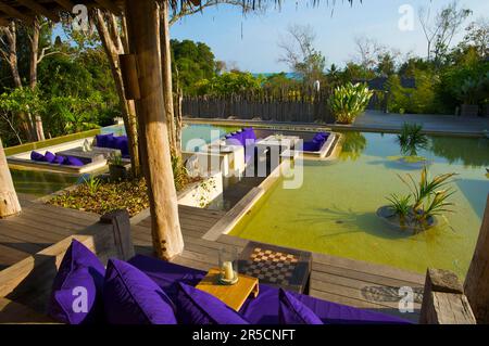 Hotel di lusso Evason Six Senes Hideaway sull'isola di Yao noi vicino all'isola di Phuket, Resort, Thailandia Foto Stock